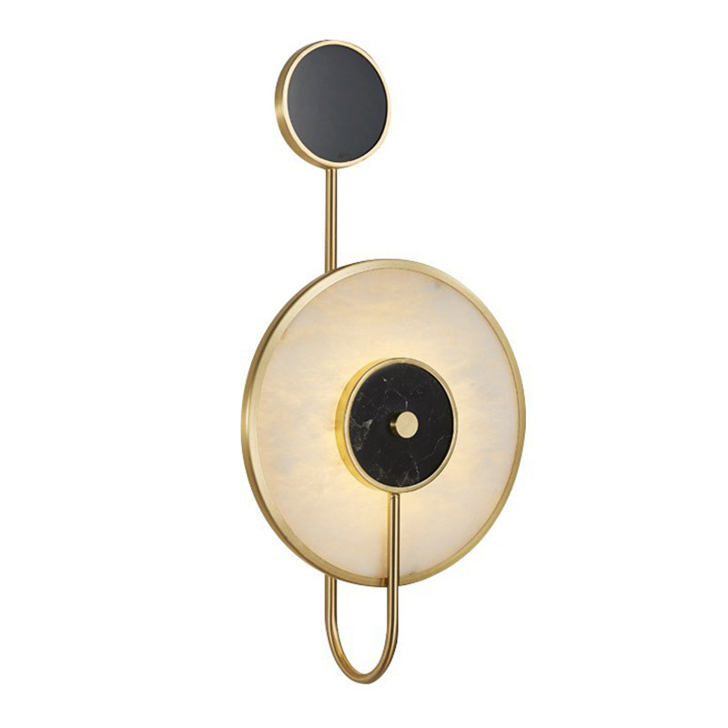 Contemporary Wall Light Golden Metal Lighting for Living Room