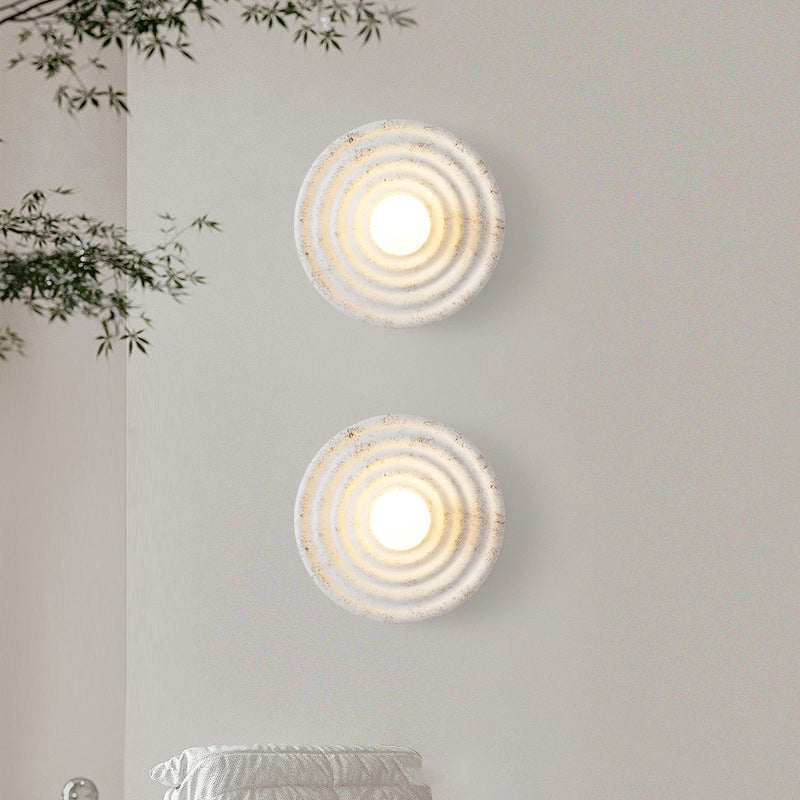 Industrial White Wall Light LED Flush Mount Wall Light for Foyer Home