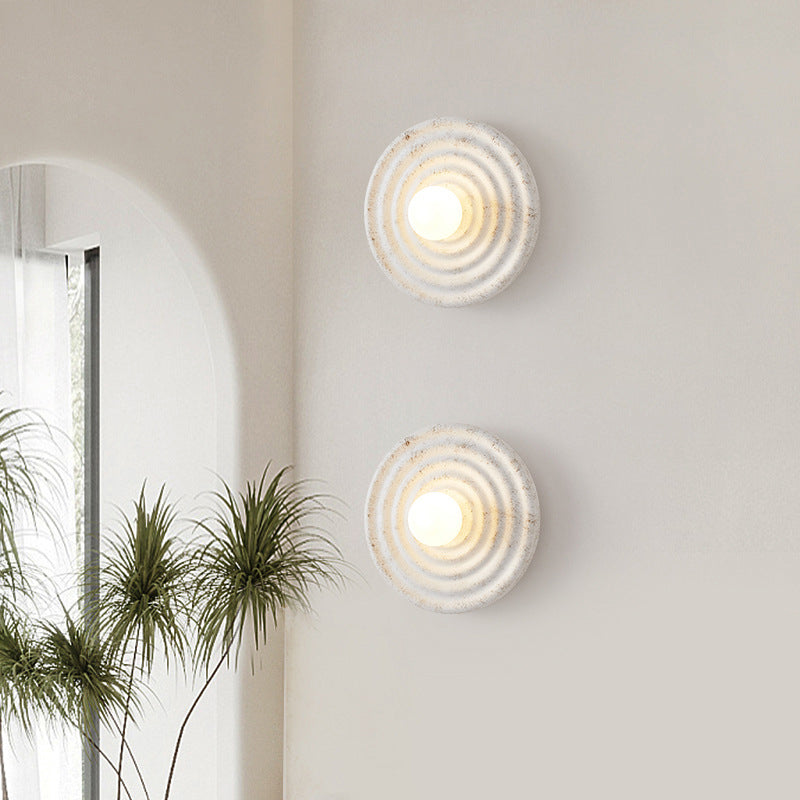 Industrial White Wall Light LED Flush Mount Wall Light for Foyer Home