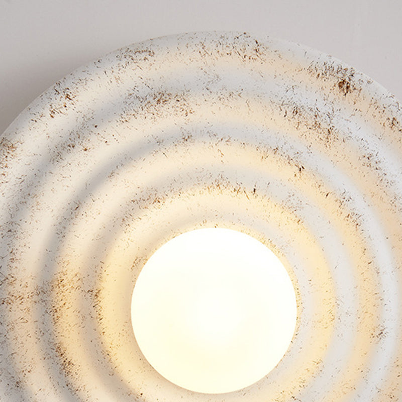 Industrial White Wall Light LED Flush Mount Wall Light for Foyer Home