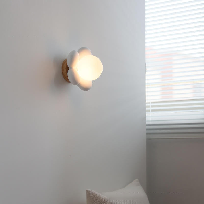 White/Pink Flush Mount Lighting Modernism Wall Light for Bedroom
