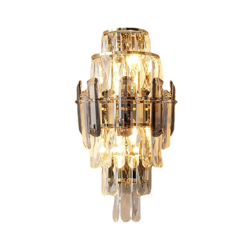 Crystal Shade Wall Light Fixture Modern Wall Light Sconce for Bedroom