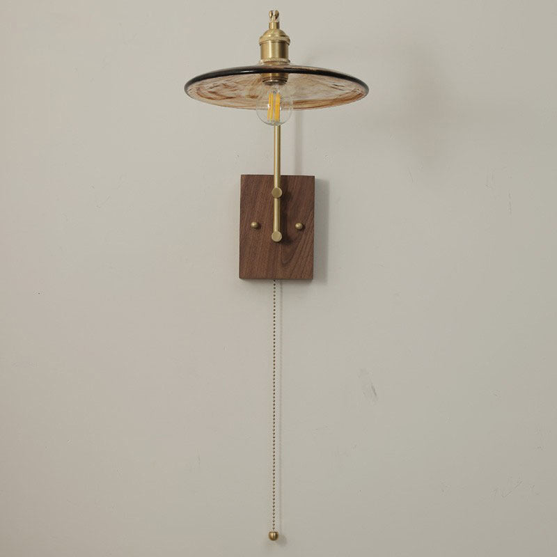 Minimalist Glass Shade Wall Light Fixture Industrial Wall Light Sconce for Bedroom