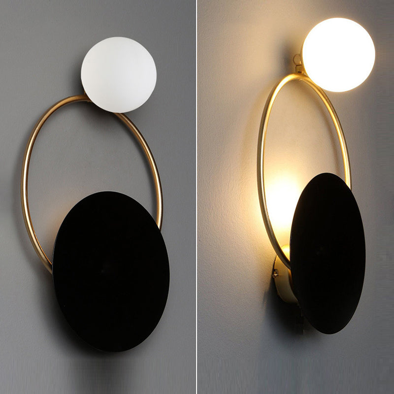 1/2-Light Black/Golden Bathroom Vanity Light Modern Unique Bath Bar