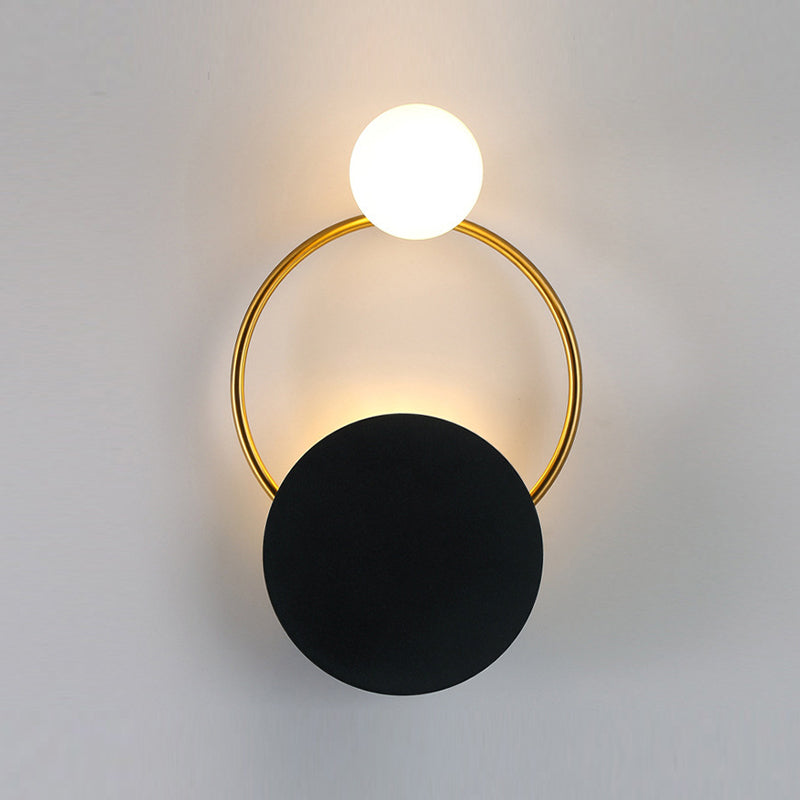 1/2-Light Black/Golden Bathroom Vanity Light Modern Unique Bath Bar