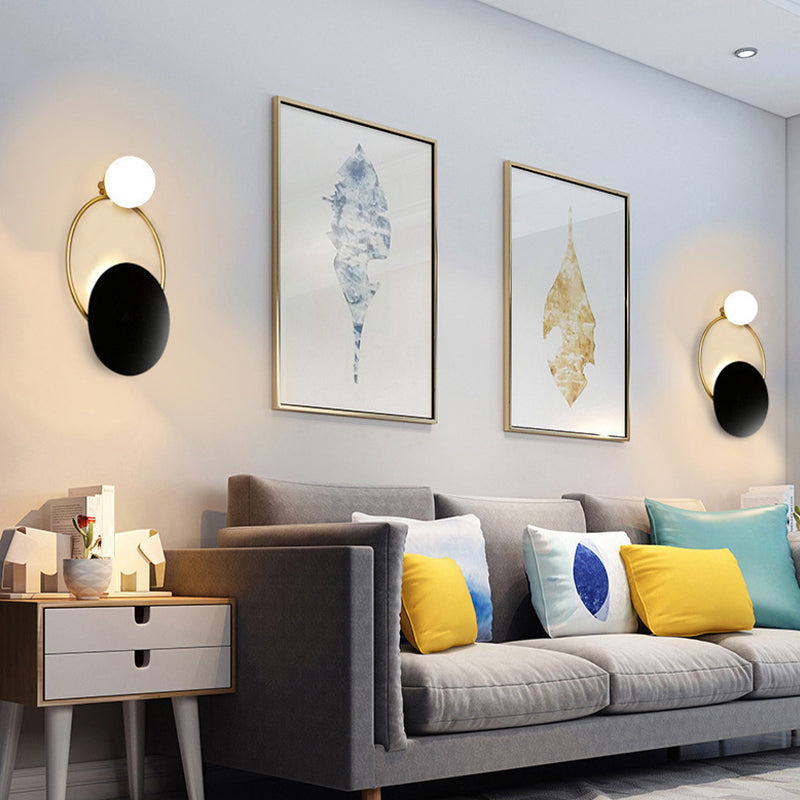 1/2-Light Black/Golden Bathroom Vanity Light Modern Unique Bath Bar