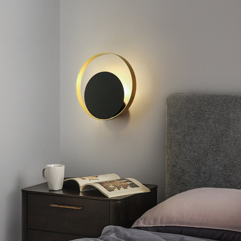 1/2-Light Black/Golden Bathroom Vanity Light Modern Unique Bath Bar