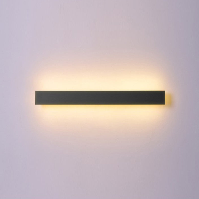 Black Contemporary Bathroom Vanity Light 1 Light LED Bath Bar