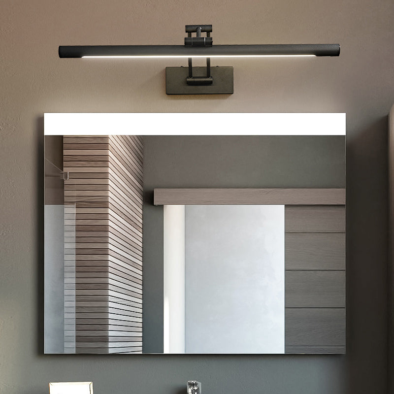 Single Modernism Black Bathroom Vanity Light LED Bath Bar for Bedroom
