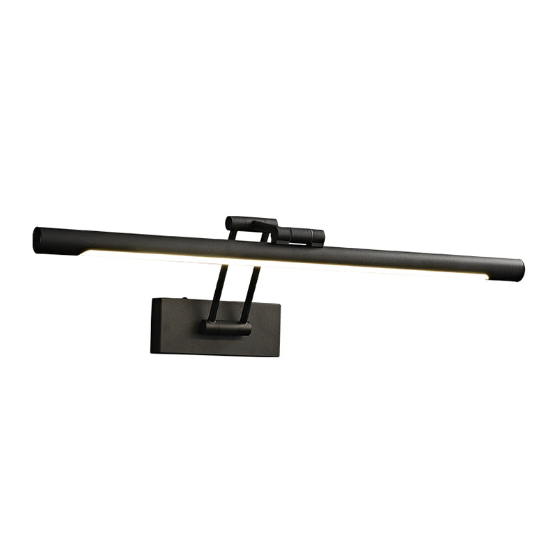 Single Modernism Black Bathroom Vanity Light LED Bath Bar for Bedroom