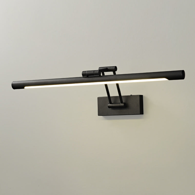 Single Modernism Black Bathroom Vanity Light LED Bath Bar for Bedroom
