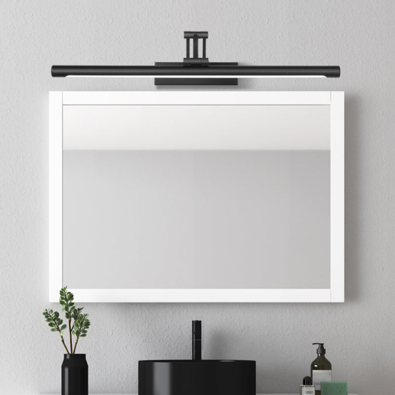 Single Modernism Black Bathroom Vanity Light LED Bath Bar for Bedroom
