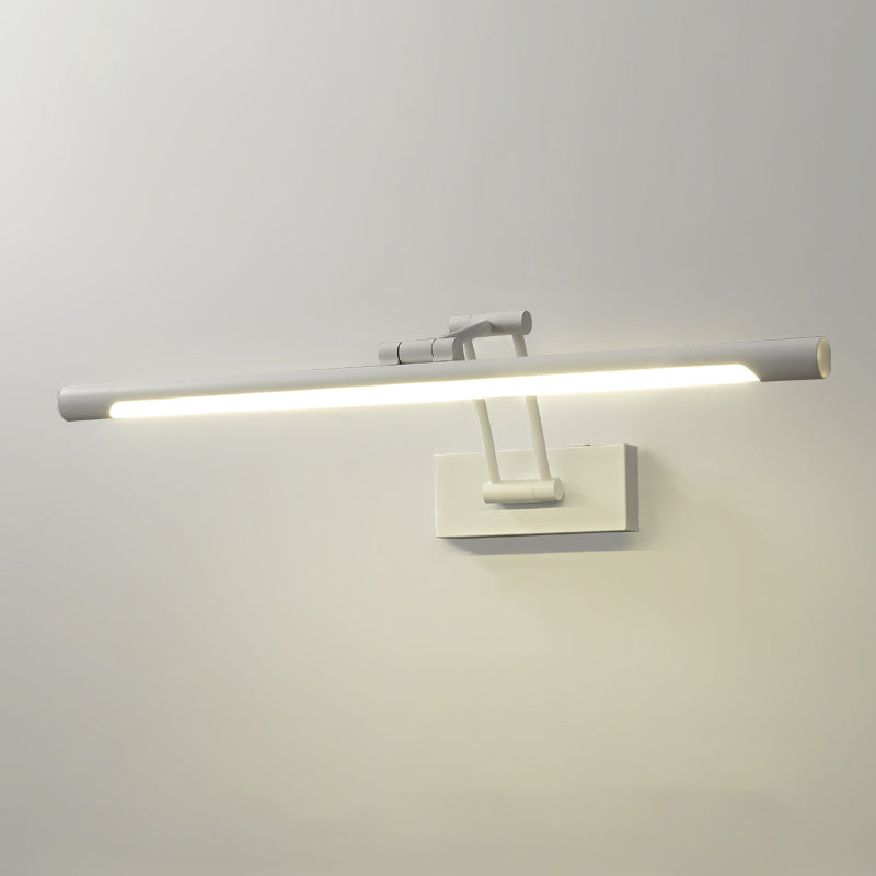Single Modernism White Bathroom Vanity Light LED Bath Bar for Bedroom