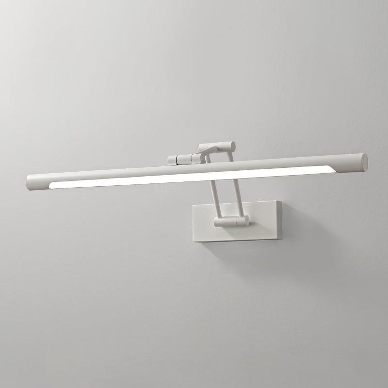 Single Modernism White Bathroom Vanity Light LED Bath Bar for Bedroom