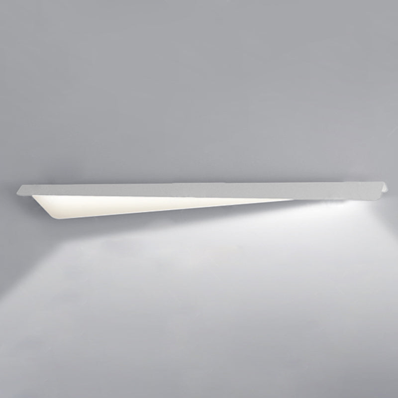 Metal 1 - Light LED Bath Fixture in White Unique Contemporary Bathroom Vanity Lighting