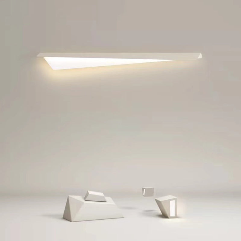 Metal 1 - Light LED Bath Fixture in White Unique Contemporary Bathroom Vanity Lighting