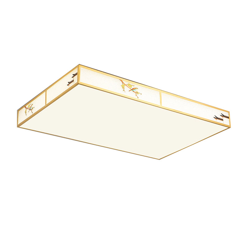 Modern Ceiling Lamp Geometric LED Flush Mount Light Fixture with Acrylic Shade