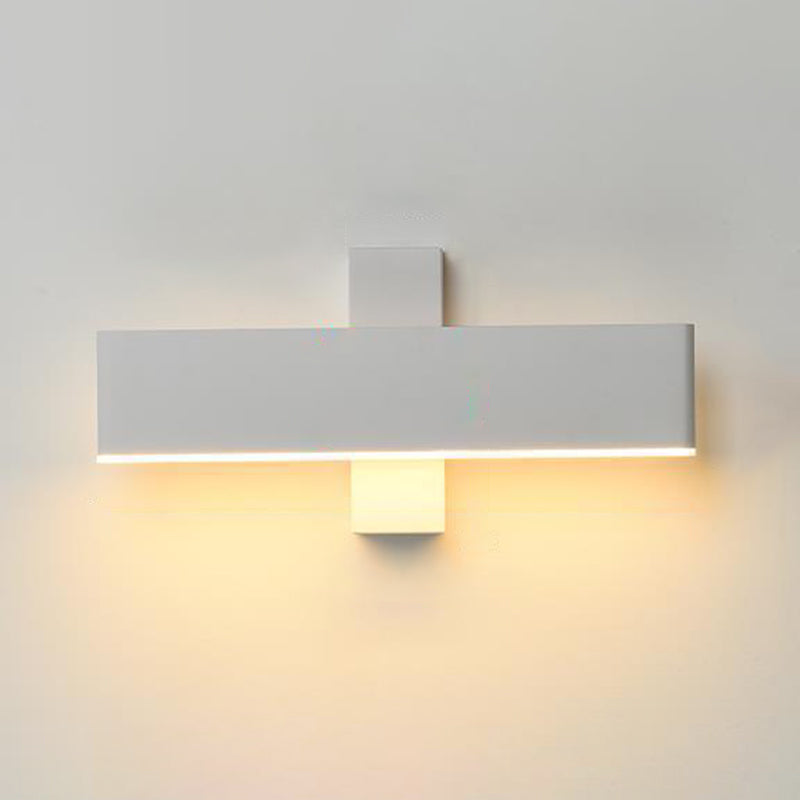 Single White/Black Modernism Wall Mounted Sconce LED Metal Wall Light for Bedroom