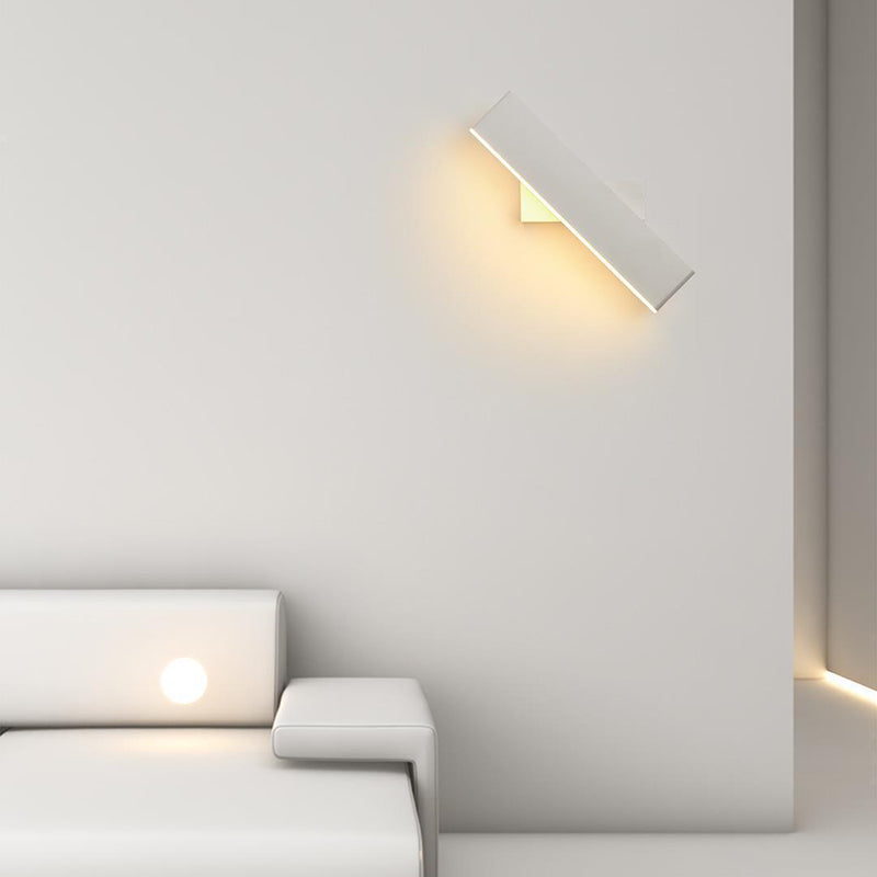 Single White/Black Modernism Wall Mounted Sconce LED Metal Wall Light for Bedroom