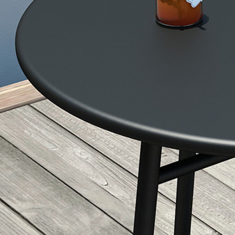 Modern Bistro Dining Table Set 1/3 Pcs Outdoor Round Metal Dining Table and Chairs