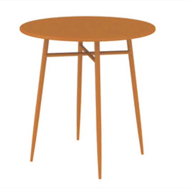 Modern Bistro Dining Table Set 1/3 Pcs Outdoor Round Metal Dining Table and Chairs