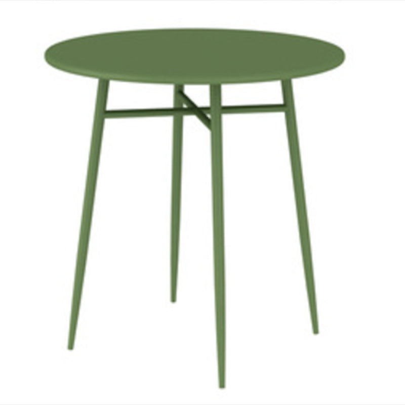 Modern Bistro Dining Table Set 1/3 Pcs Outdoor Round Metal Dining Table and Chairs