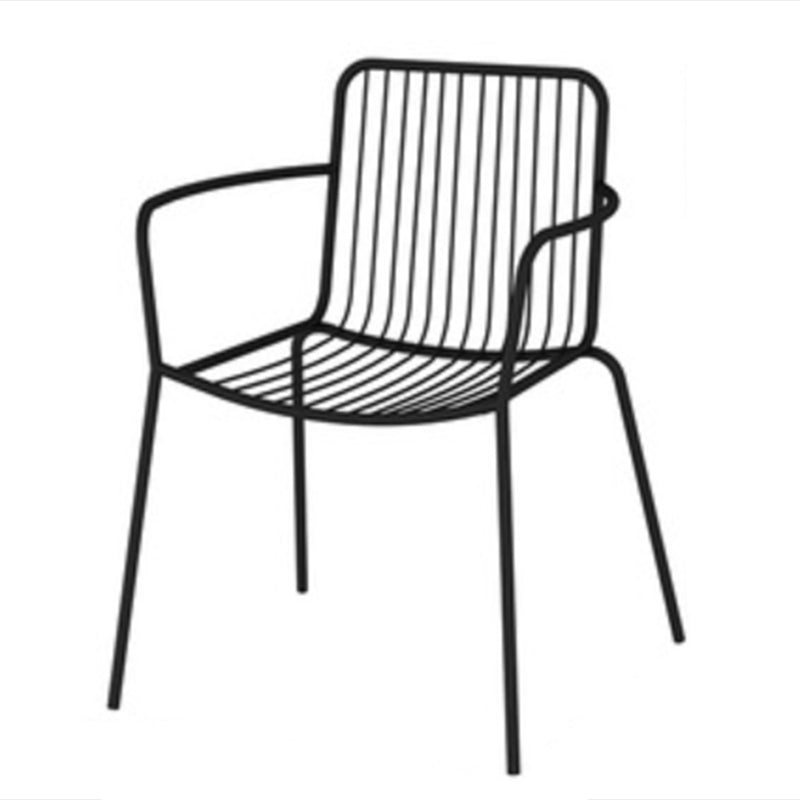 Modern Bistro Dining Table Set 1/3 Pcs Outdoor Round Metal Dining Table and Chairs