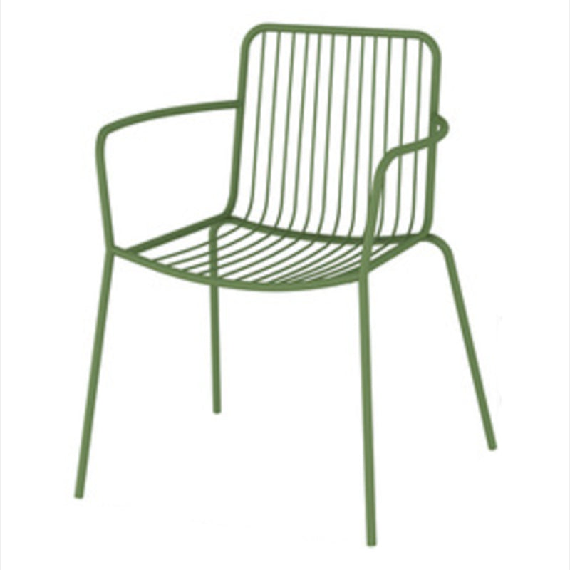 Modern Bistro Dining Table Set 1/3 Pcs Outdoor Round Metal Dining Table and Chairs