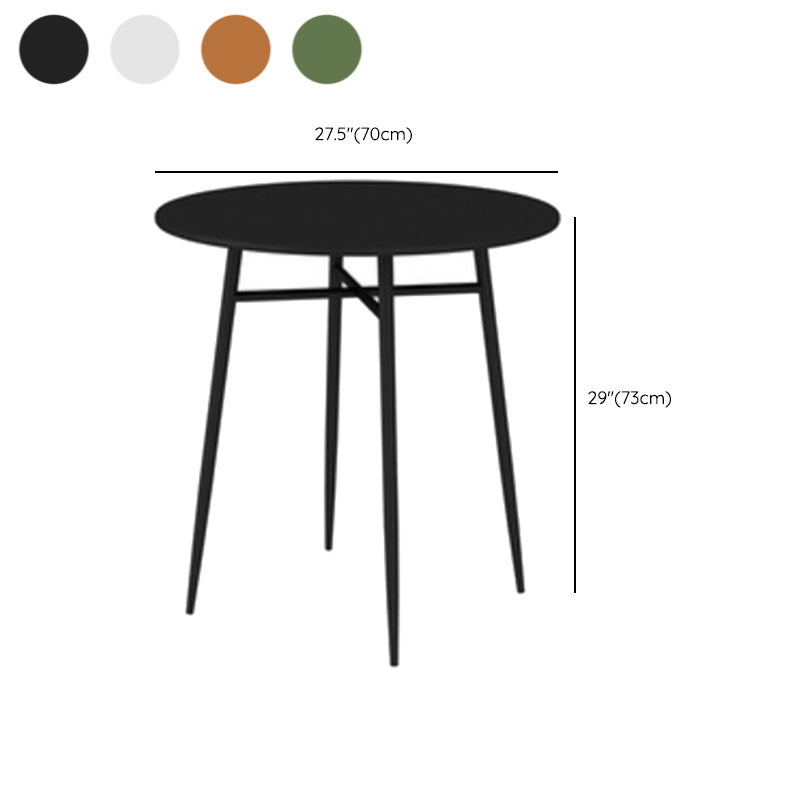 Modern Bistro Dining Table Set 1/3 Pcs Outdoor Round Metal Dining Table and Chairs