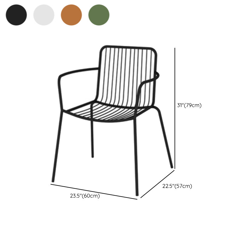 Modern Bistro Dining Table Set 1/3 Pcs Outdoor Round Metal Dining Table and Chairs
