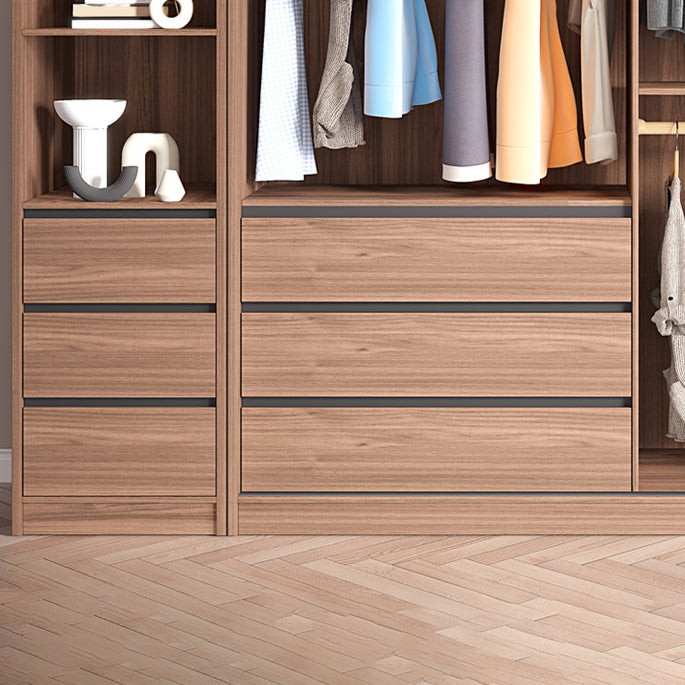 Contemporary Sliding Door Storage Cabinet Bedroom Cabinet with Drawers