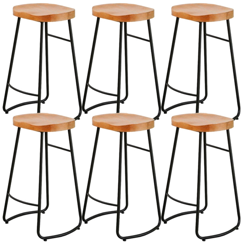 Armless Counter Height Stools Solid Wood Counter and Bar Stool