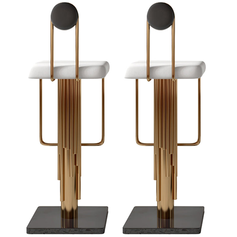 Low Back Counter Bar Stool Glam Armless Counter Chair for Restaurant