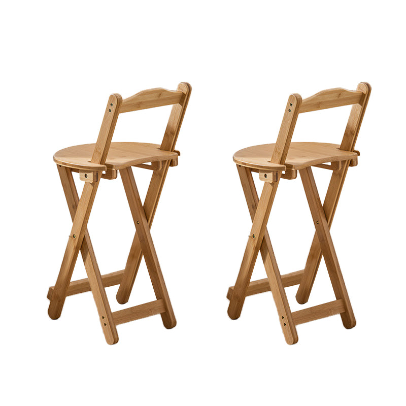 Contemporary Dining Stools Armless Folding Bar Stools with Footrest