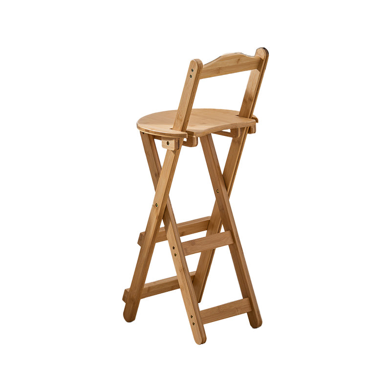 Contemporary Dining Stools Armless Folding Bar Stools with Footrest