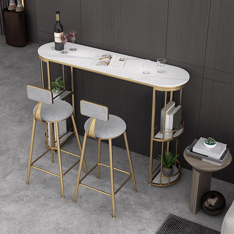 Low Back Dining Stools Industrial Bar Stools with Metal Base
