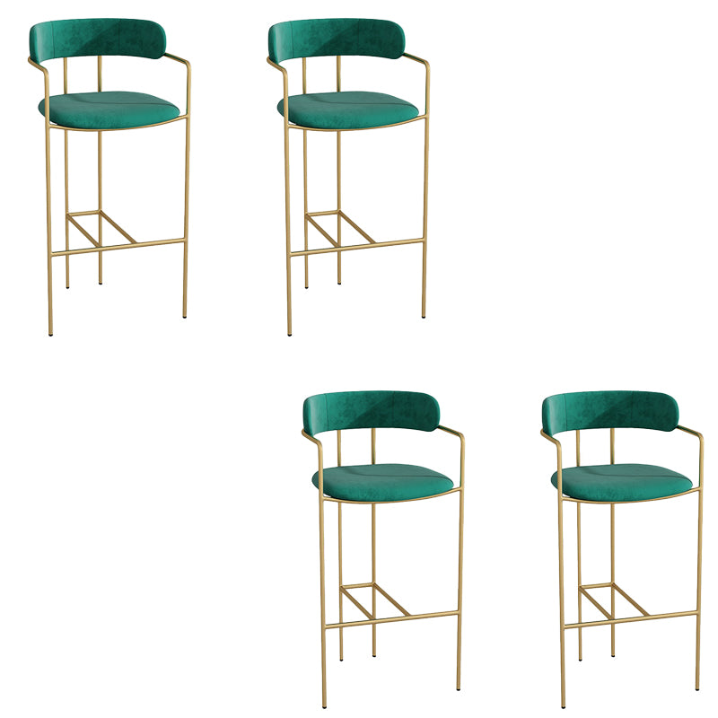 Low Back Dining Stools Industrial Bar Stools with Metal Base