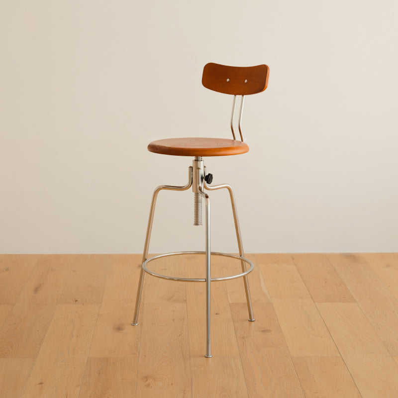 Modern Rotatable Bar Stool Low Back Counter Bar Stool for Home