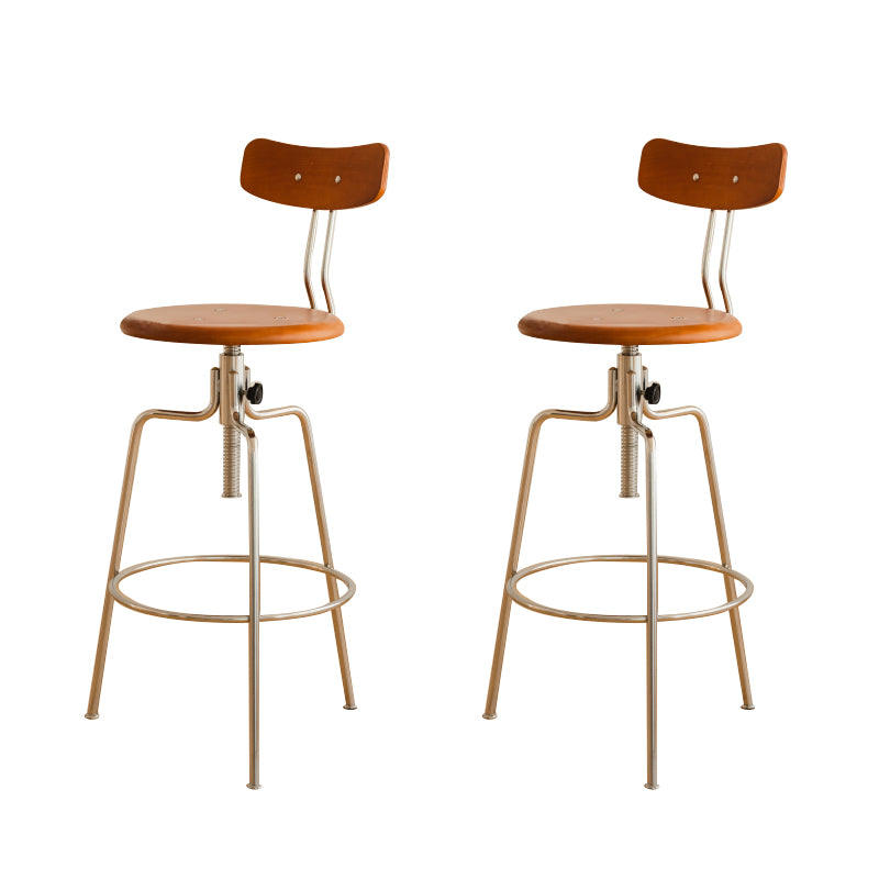 Modern Rotatable Bar Stool Low Back Counter Bar Stool for Home