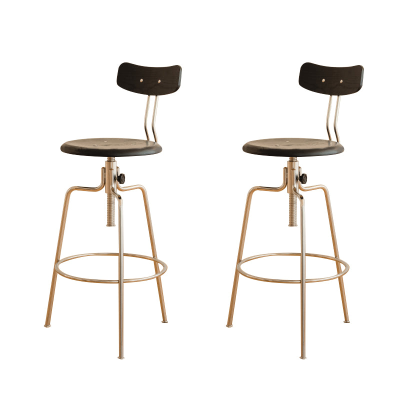 Modern Rotatable Bar Stool Low Back Counter Bar Stool for Home