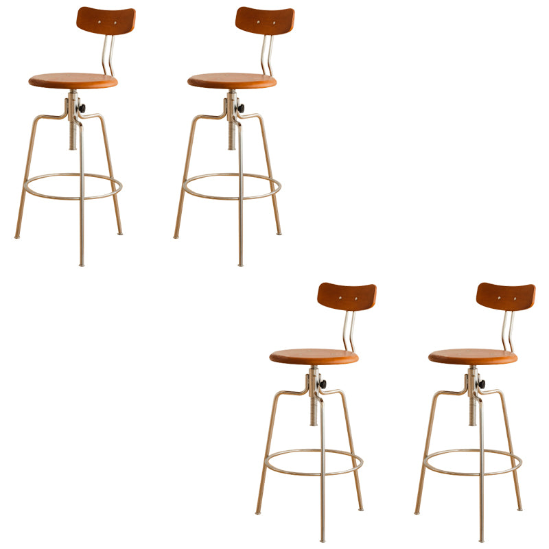 Modern Rotatable Bar Stool Low Back Counter Bar Stool for Home