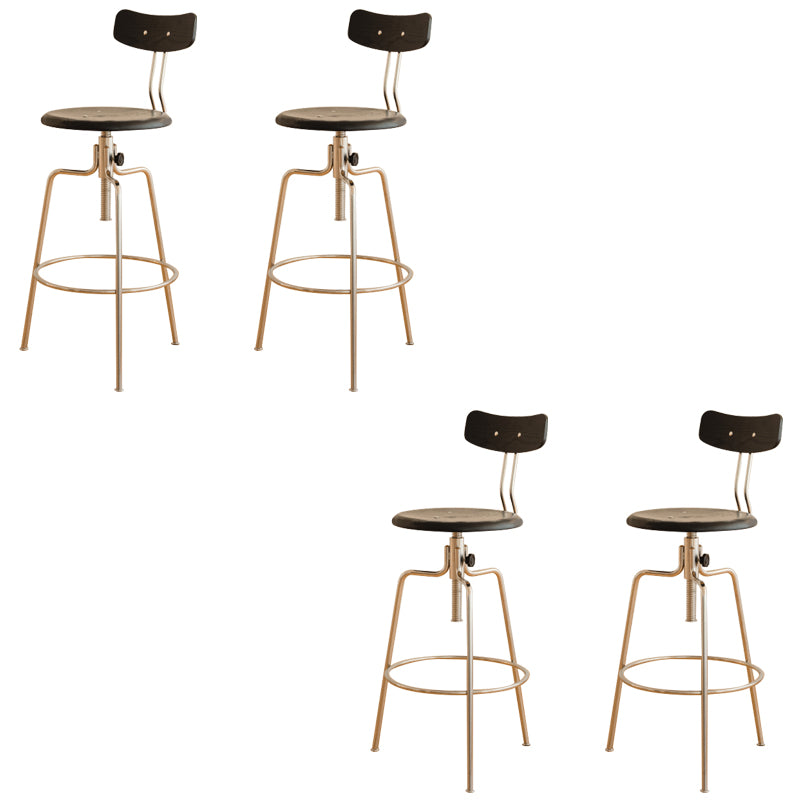 Modern Rotatable Bar Stool Low Back Counter Bar Stool for Home