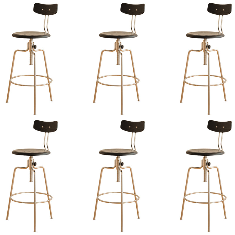 Modern Rotatable Bar Stool Low Back Counter Bar Stool for Home