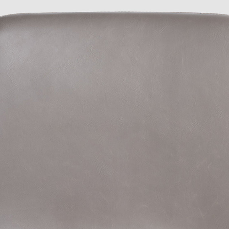 Faux Leather Upholstered Stools Low Back Bar Stools with Metal Base