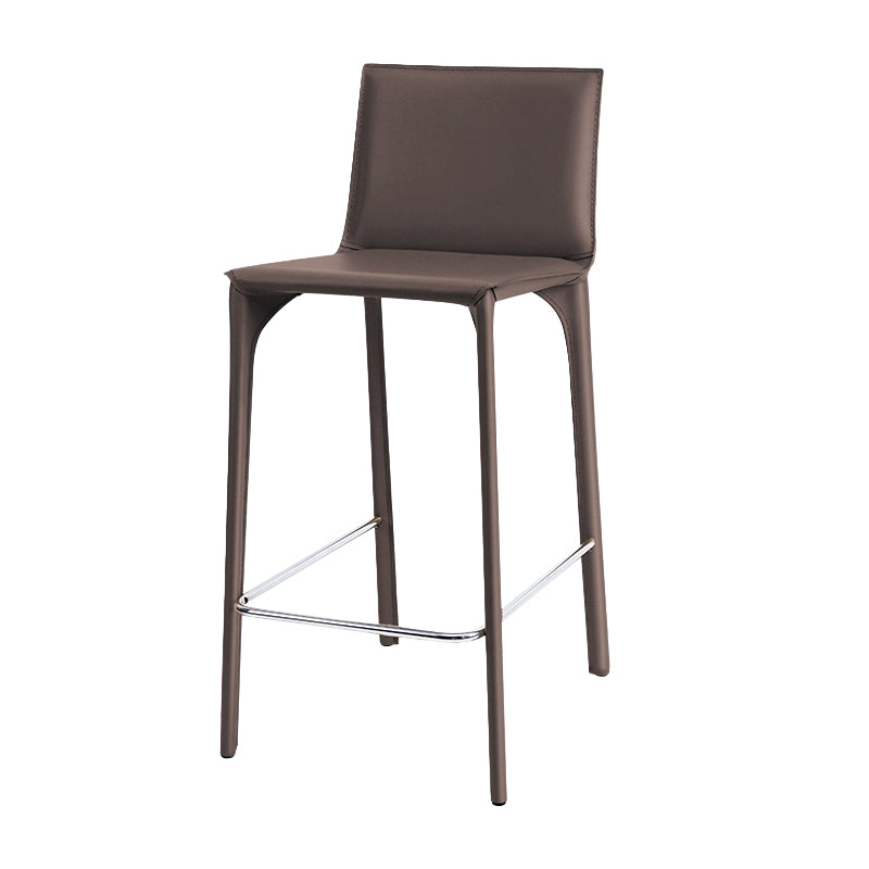 Faux Leather Upholstered Dining Stools Low Back Dining Stools