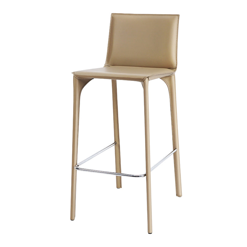 Faux Leather Upholstered Dining Stools Low Back Dining Stools
