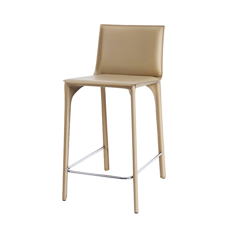Faux Leather Upholstered Dining Stools Low Back Dining Stools