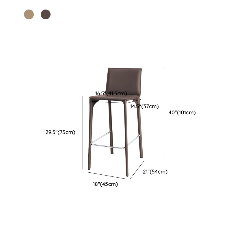 Faux Leather Upholstered Dining Stools Low Back Dining Stools