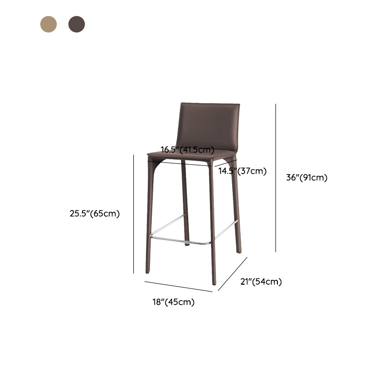 Faux Leather Upholstered Dining Stools Low Back Dining Stools