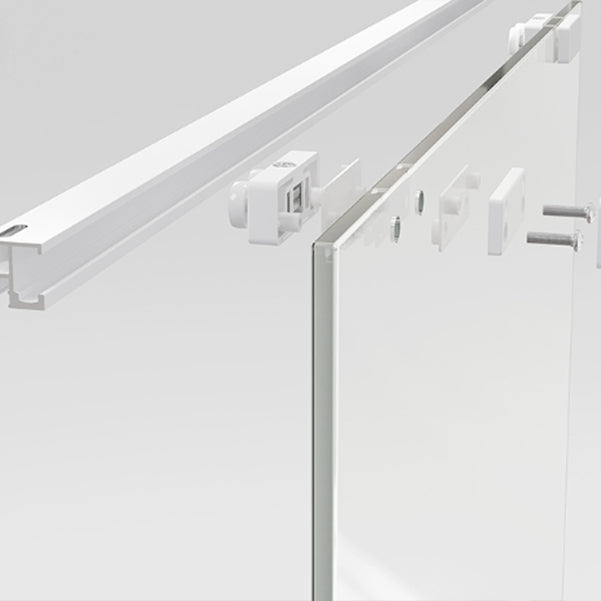 Semi Frameless Shower Bath Door Single Sliding Tempered Shower Doors